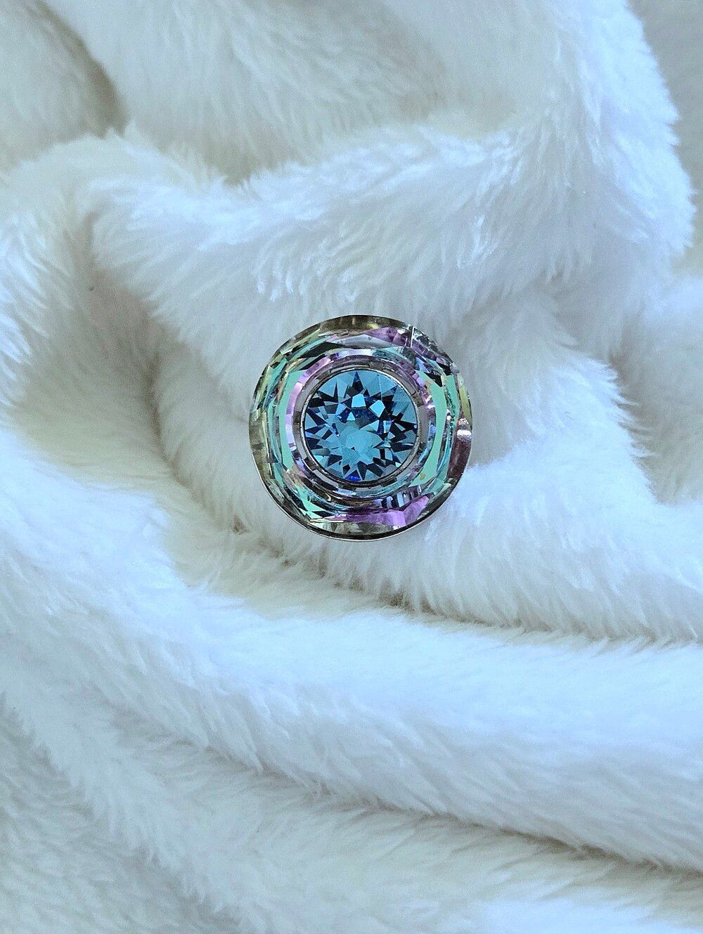 Sterling Silver🤍 Spherical Crystal Ring💍 - NWOT